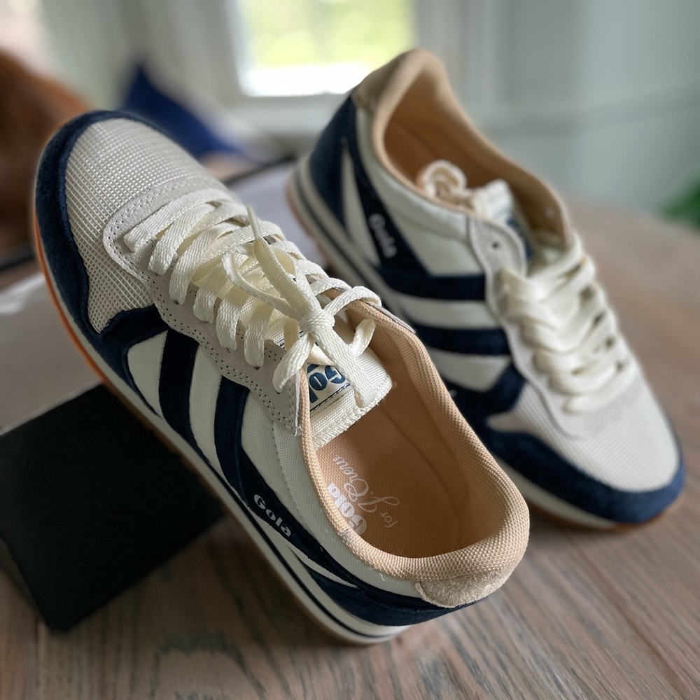 NEW Gola Daytona Navy/Off White Sneakers Size 8